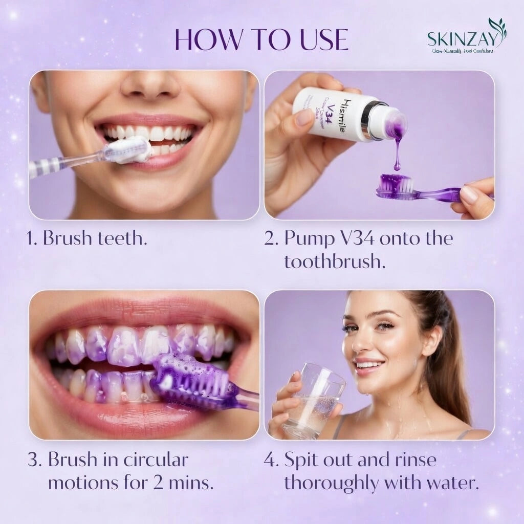 Instant Teeth Whitening Serum – Removes Yellow Tones in Seconds